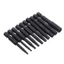 Drillpro 10Pcs 5/64-5/16 Hex Head Magnetic Screwdriver Bit Set 50mm Length Hex Screwdriver Bit