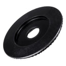 Drillpro Black 85x16/110x22mm Arc Wood Carving Disc Tungsten Carbide Shaping Disc Angle Grinding Wheel Sanding Carving Rotary Tool Abrasive Disc for Angle Grinder