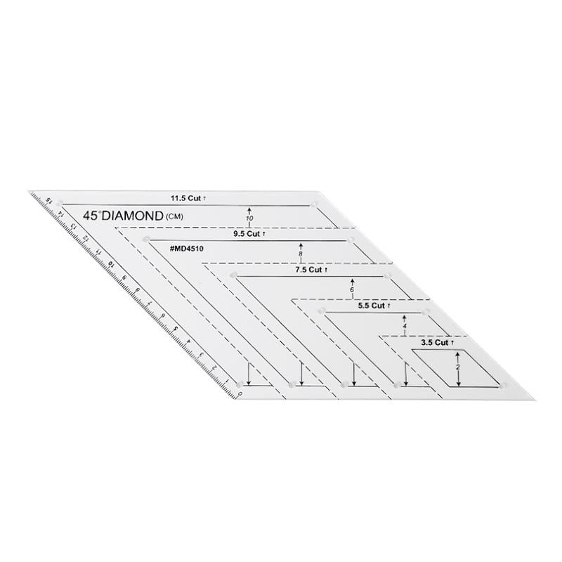 Hexagon Diamond Rulers Triangle Ruler Transparent Quilting Sewing Patchwork Craft Scale Ruler DIY Handmade Tailor Home Sewing Tools