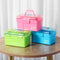 271717cm Mini HandHeld Double Deck Manicure Tools Storage Case Box Parts Storage Box