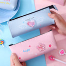 Creative Pencil Case School Strawberry Cherry Pencil Bags Stationery PU Leather Pencil Bag School Supplies Students Gifts