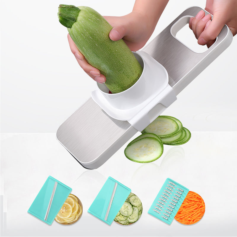 XYJ-007 Multifunctional Stainless Steel Cutter Slicer Vegetable Cutter With Three Replaceable Blades