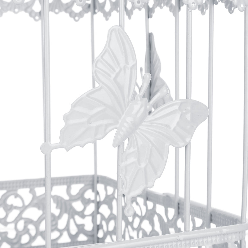 Wishing Well Bird Cage Wedding White Birdcage Cards Box Decor Supplies