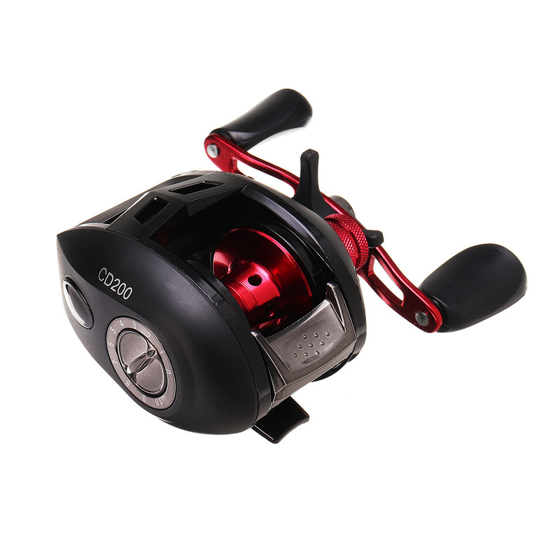 Aluminum Alloy 7.3:1 12+1 Ball Bearings Baitcasting Reel Fly High Speed Left/Right Hand Fishing Reel