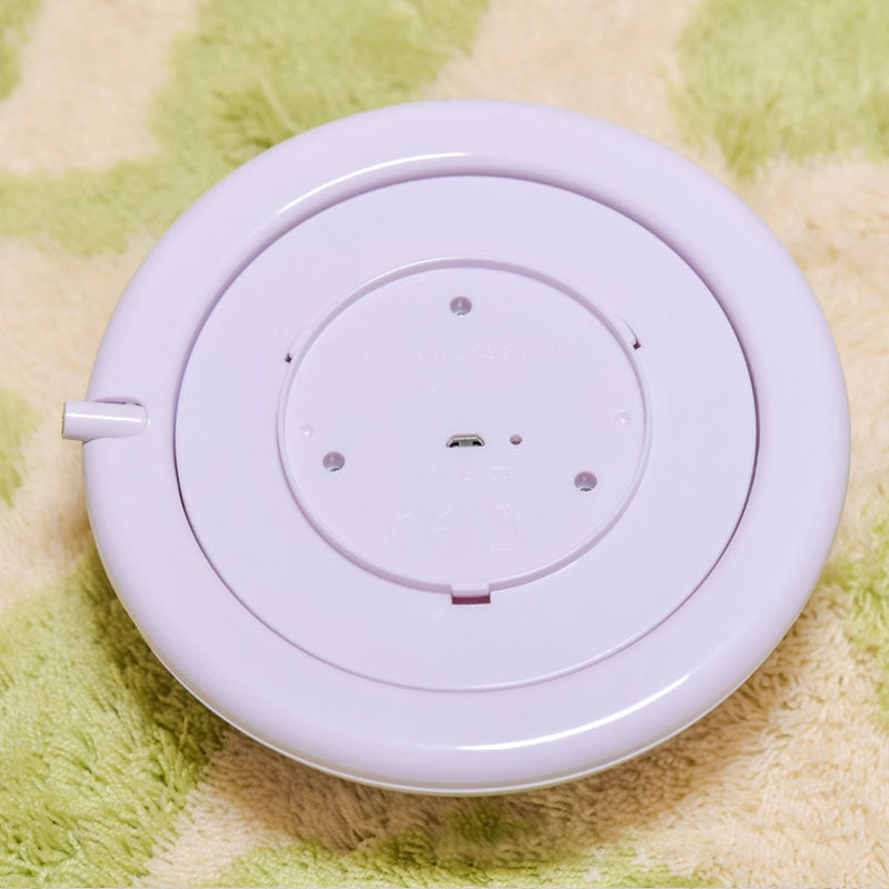 Loskii Pet Laser Cat Toys Feather Ribbon Laser Electric Cat Toy Turntable USB Charging