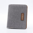 Men Canvas Slim Billfold Wallet Clutch Handbag Credit Card Purse Holder