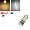 G4 1.5W Filament COB AC/DC 12V LED Warm White/White Spotlight Chandelier Light Bulb Lamp