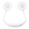3 Speed Adjustable Hand Free USB Personal Fan Aromatherapy Portable Handheld Mini LED Fan Headphone Design Neckband Hanging Fan