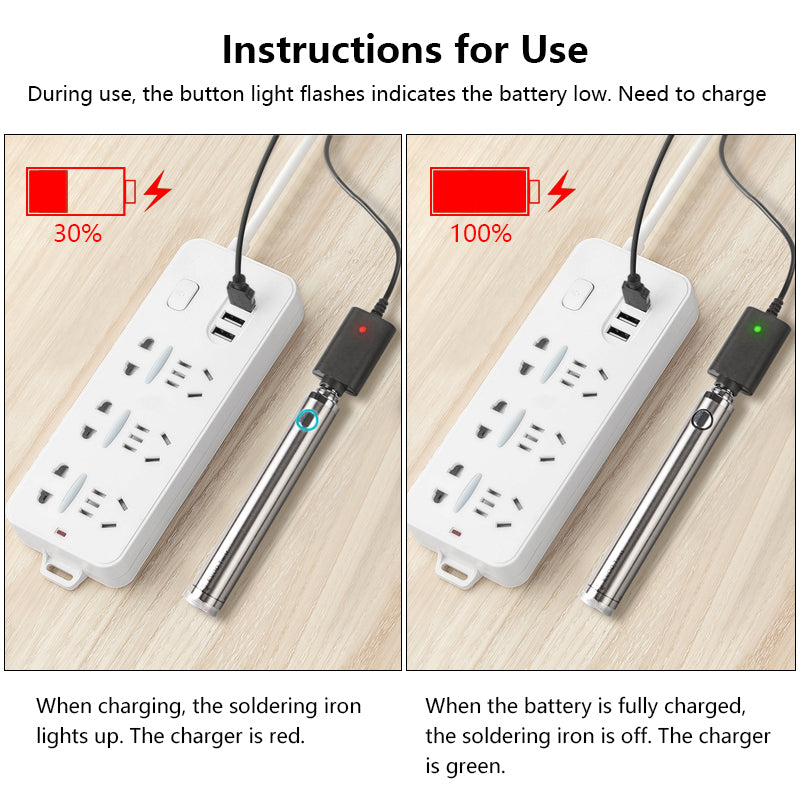 5V 8W Solder Iron Wireless Charging Soldering Iron Mini Portable Rechargeable Battery Soldering Iron