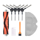 9pcs Replacements for Xiaomi Mijia 1C Vacuum Cleaner Parts Accessories 4*Side Brushes 1*Main Brush 2*Rags 1*Yellow Brush 1*White Brush