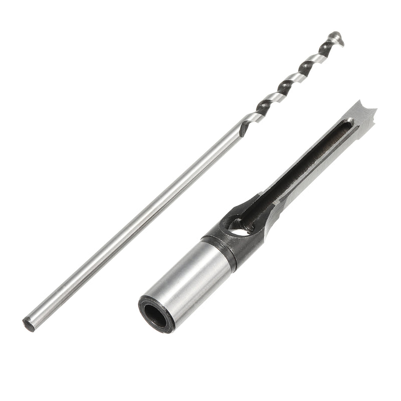 6pcs 6-16mm Woodworking Square Hole Drill Bit Set Mortising Chisel Auger Drill 6/8/9.5/12.7/14/16mm