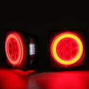 2Pcs 12V Upgrade Car LED Turn Marker Rear Tail Light Brake Stop Lamp Kit Waterproof For Trailer Truck Boat