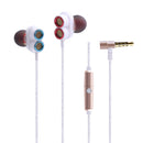 [Dual Dynamic Driver] Caldecott KDK-503 Sweatproof Noise Cancelling Wired Earphone With Mic