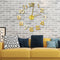3D DIY Wall Sticker Clock Large Size Mirror Surface  Decor Quartz