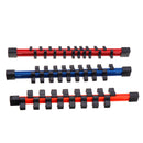 3Pcs Double-Sided Socket Holder Plastic Sleeve Frame 1/2-3/8-1/4 Million With Socket Frame Strong Rack