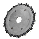 Upgrated 5 Inch Wood Carving Disc 14 Teeth 7/8 Inch Arbor Grinder Disc Chain for Angle Grinder