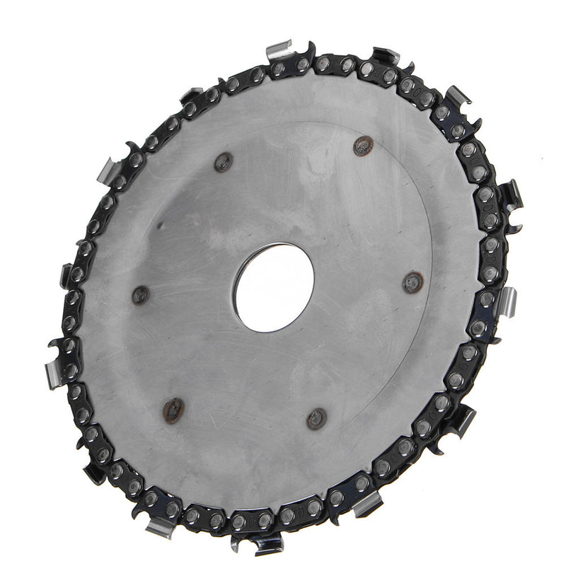 Upgrated 5 Inch Wood Carving Disc 14 Teeth 7/8 Inch Arbor Grinder Disc Chain for Angle Grinder