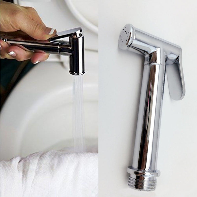 Brass Shataf Douche Kit Portable Toilet Bidet Handheld Chrome Sprayer Shower Head