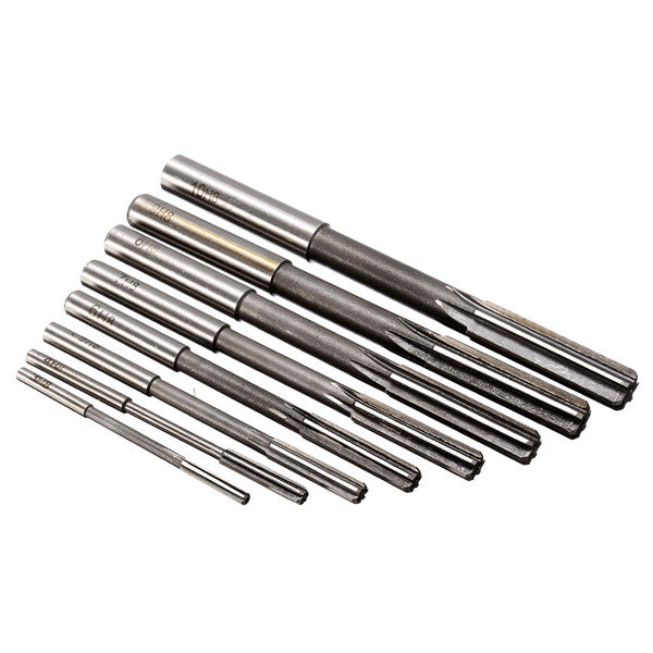 8pcs 3-10mm HSS Machine Reamer Straight Shank Milling Reamer Chucking Reamer