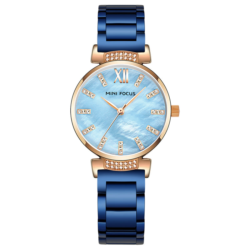 MINI FOCUS MF0227L Simple Design Stainless Steel Fashionable Women Wristwatch Ladies Quartz Watch