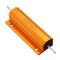 RX24 100W 300R 300RJ Metal Aluminum Case High Power Resistor Golden Metal Shell Case Heatsink Resistance Resistor