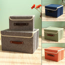 Cotton Linen Books Sundries Thickening Storage Box Collapsible Clothing Organizer Clothes Storage Bag