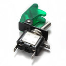 5x Green Car Cover LED SPST Toggle Rocker Switch Control 12V 20A