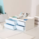 XIAOMI Ecosystem Deli Desktop Storage Box Cosmetic Makeup Case 2/4 Grids Drawers Office Desk Accessories Organizer Pen Pencil Holder 8904/8905