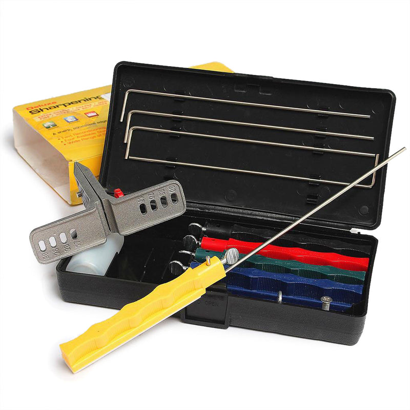 Kitchen Sharpener Set With 5pcs Sharpening Stone Edge Wicked Sharpener Sharpening System Fix Angle Sharpener Sharpen Stone