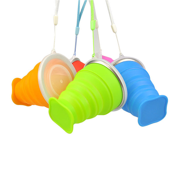 Portable Foldable Silicone Cups Creative Water Bottle Outdoor Sports Cup