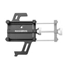 ROCKBROS Phone Width 55-95mm Adjustable Full Aluminium MTB Bicycle Phone Holder Motorcycle Support Anti-vibration GPS Mount