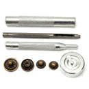 30Set 15mm Antique Brass Snap Fasteners Popper Press Stud Button Leather Tool Kit