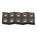 Drillpro 10pcs CNNMG120408 MS CVD Turning Tool Carbide Insert for DCLNR/L