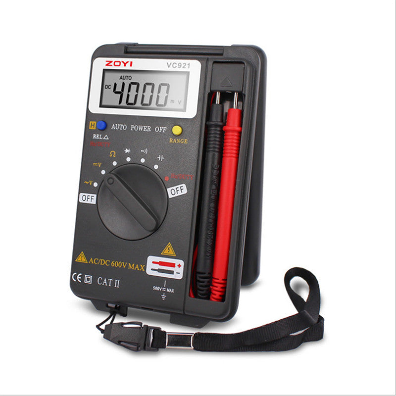 ZOYI VC921 Mini Multimeter Pocket Tester Portable Digital Autoranging 4000 Counts AC DC Voltmeter Ohm Capacitance Meter Mini