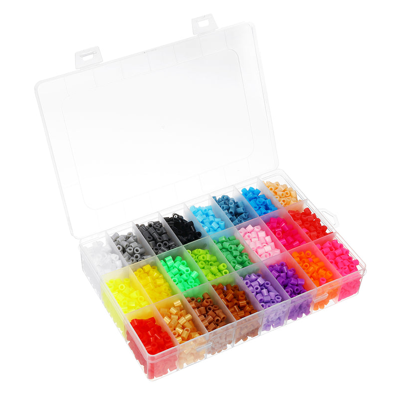 24 Colors 5mm DIY Fuse Beads Toys Kids Hama Beads Creative Intelligence Education Puzzles