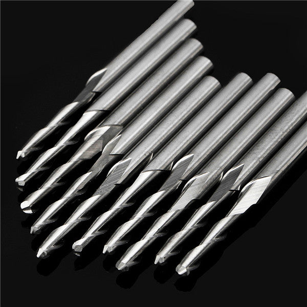 10pcs 3.175mm Shank Ball End Milling Cutter 3.175x2x12mm Mills Drill Bits