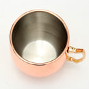 18oz Glossy Moscow Mule Cup Cocktail Stainless Steel Copper Cup Shaker