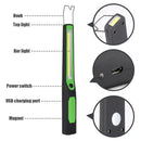 LED Slim Work Light Lamp LED Flashlight Rechargeable Magnetic USB Lamp Torch