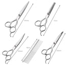 Y.F.M 5Pcs Hair Scissors Set Salon Hairdressing Cutting Thinning Hair Styling Kit