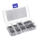 Suleve M2CP1 800pcs M2 Phillips Screw Flat Head Nickel-Plated Carbon Steel Self-Tapping Woodworking Screws Assortment Kit