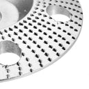 Drillpro 100mm Tungsten Carbide See Through Wood Shaping Disc Bevel Carving Disc with Hole 16mm Bore Sanding Grinder Wheel for 100 115 Angle Grinder