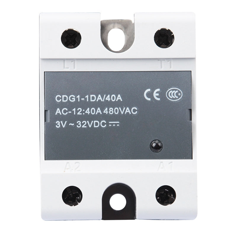 Single-phase SSR-DA 40A  DC-AC Contactless Solid State Relay For Heated Bed 3D Printer Parts