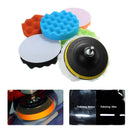 7pcs 3 4 5 6 7 Inch Sponge Polishing Waxing Buffing Pad Kit