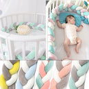 300cm Infant Baby Plush Bumper Bed Bedding Crib Cot Braid Cushion Protector Decorations