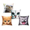 3D Cute Expressions Cats Throw Pillow Cases Sofa Office Car Cushion Cover Gift