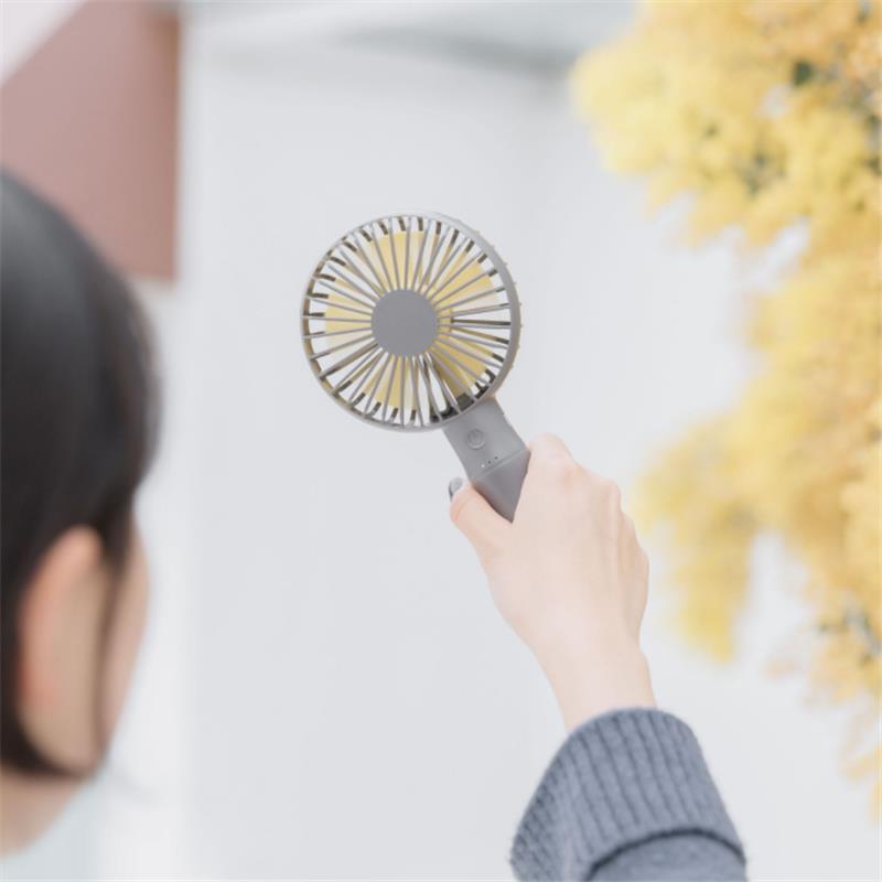 Well Star WT-F13 Portable Handheld Mini Fan USB Rechargeable Fan with Base Strong Wind Small Fan Mini Desktop Mobile Phone Holder Fans
