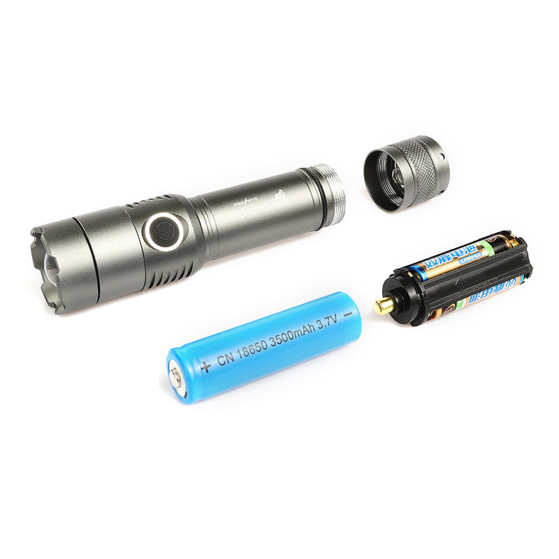 UltraFire XML T6 1000 Lumens Flashlight 18650 Battery Rechargeable Work Lamp Camping Hunting Portable Emergency Lantern