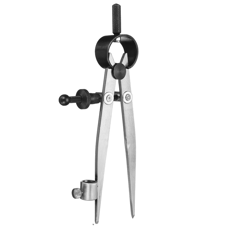 Spacing Compass Wing Divider Rotating Scriber Leather Drafting With Pencil Holder Tools Kit