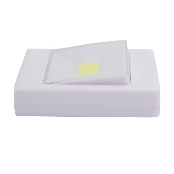 Mini COB LED Wall Switch Night Light for Closet Magnetic Battery Operated Camping Emergency Lamp