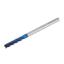 Drillpro 4 Flutes R0.5 Ball Nose Milling Cutter HRC60 Tungsten Carbide NACO Coated Milling Cutter CNC Tool